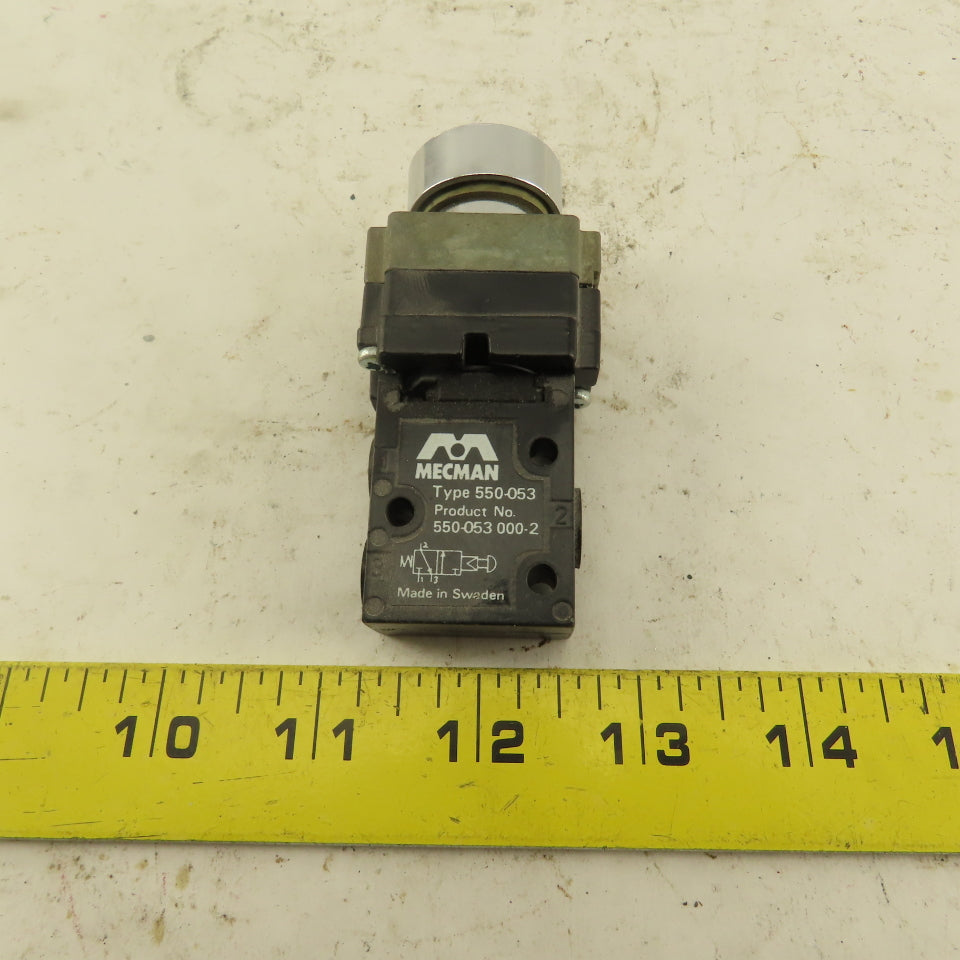 Mecman 550-053 2 Position Pneumatic Push Button Switch G1/8