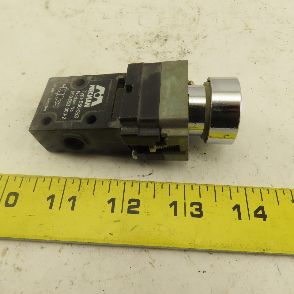 Mecman 550-053 2 Position Pneumatic Push Button Switch G1/8