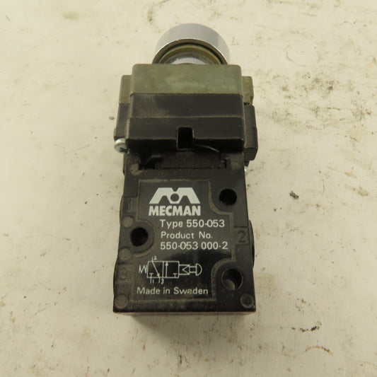 Mecman 550-053 2 Position Pneumatic Push Button Switch G1/8