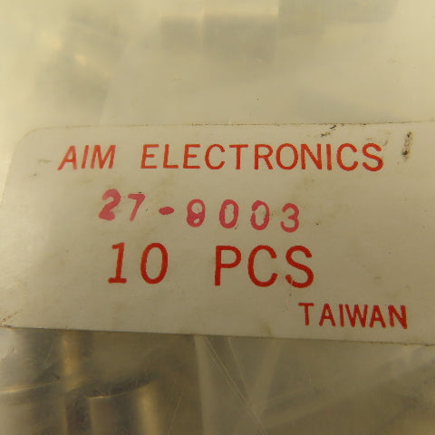 Aim Electronics 27-9003 Female Crimp RF Connector Coaxial Lot Of 10