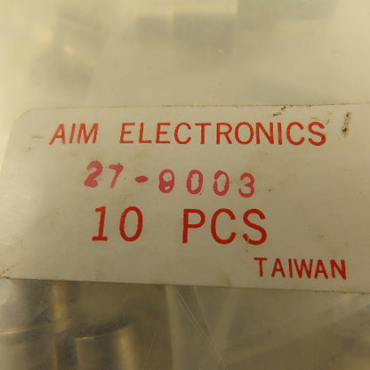 Aim Electronics 27-9003 Female Crimp RF Connector Coaxial Lot Of 10
