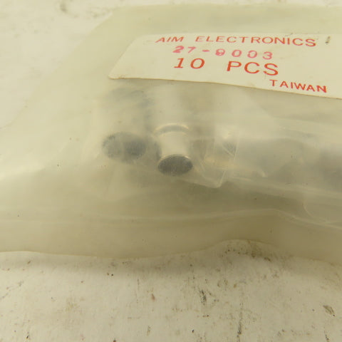 Aim Electronics 27-9003 Female Crimp RF Connector Coaxial Lot Of 10