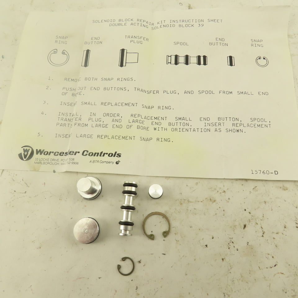 Worcester S RK39 Solenoid Block 39 Rebuild Kit