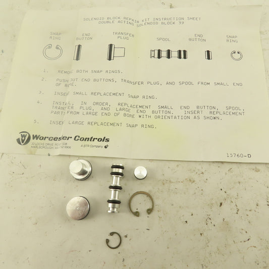 Worcester S RK39 Solenoid Block 39 Rebuild Kit