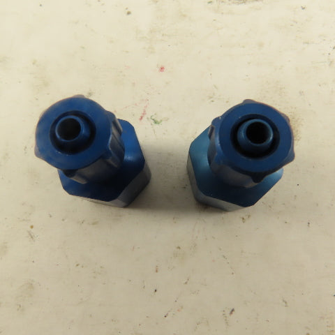 3/16" ID x 1/4" OD Tube 1/4" Female NPT Aluminum Fitting Lot Of 2