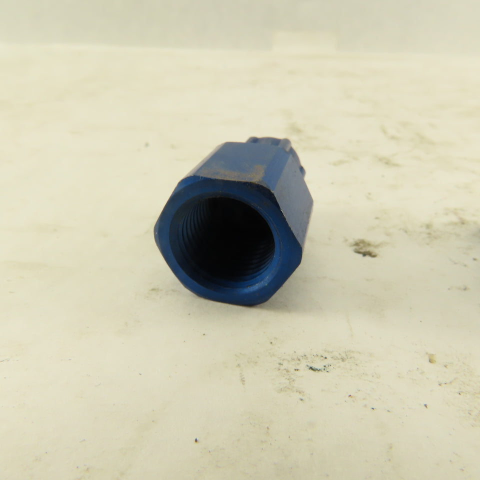 3/16" ID x 1/4" OD Tube 1/4" Female NPT Aluminum Fitting Lot Of 2