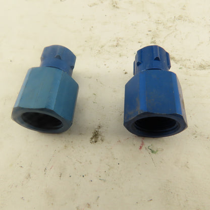3/16" ID x 1/4" OD Tube 1/4" Female NPT Aluminum Fitting Lot Of 2