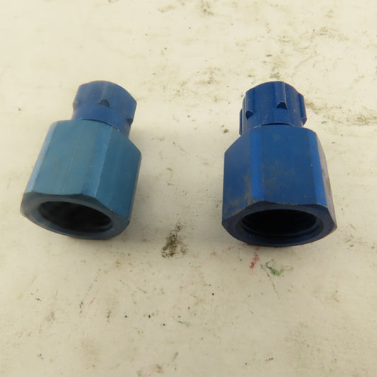 3/16" ID x 1/4" OD Tube 1/4" Female NPT Aluminum Fitting Lot Of 2