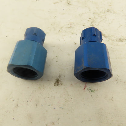 3/16" ID x 1/4" OD Tube 1/4" Female NPT Aluminum Fitting Lot Of 2
