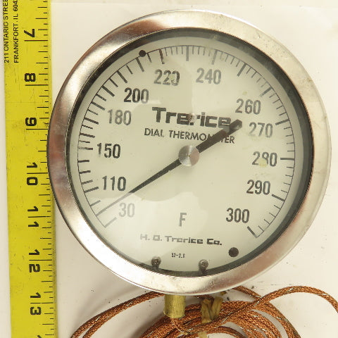H. O. Trerice Co. 52-2.6 4-1/2" Dial Thermometer 30-300°F