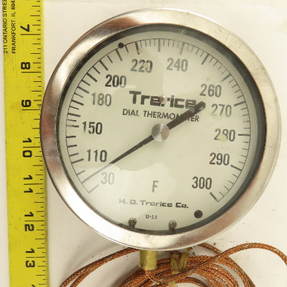 H. O. Trerice Co. 52-2.6 4-1/2" Dial Thermometer 30-300°F