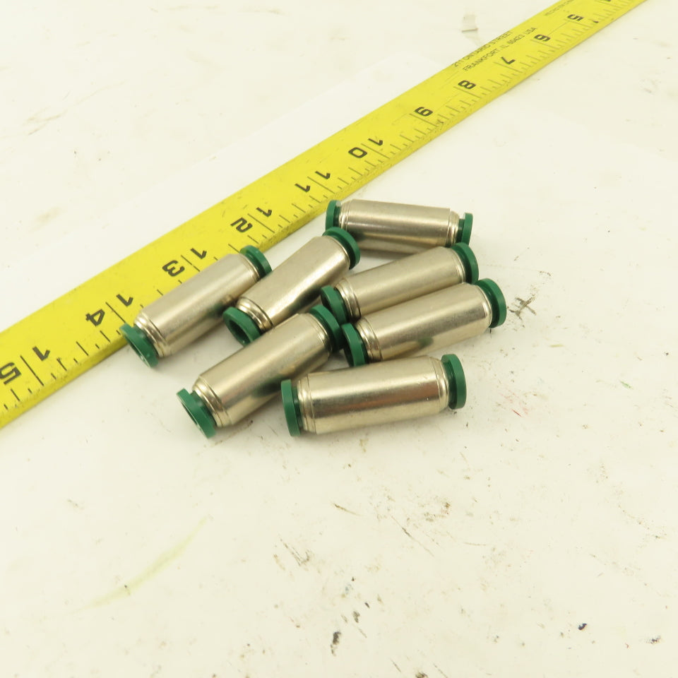 Prestolok 5/16" Tube X 5/16" Tube Brass Union Fitting Lot of 7