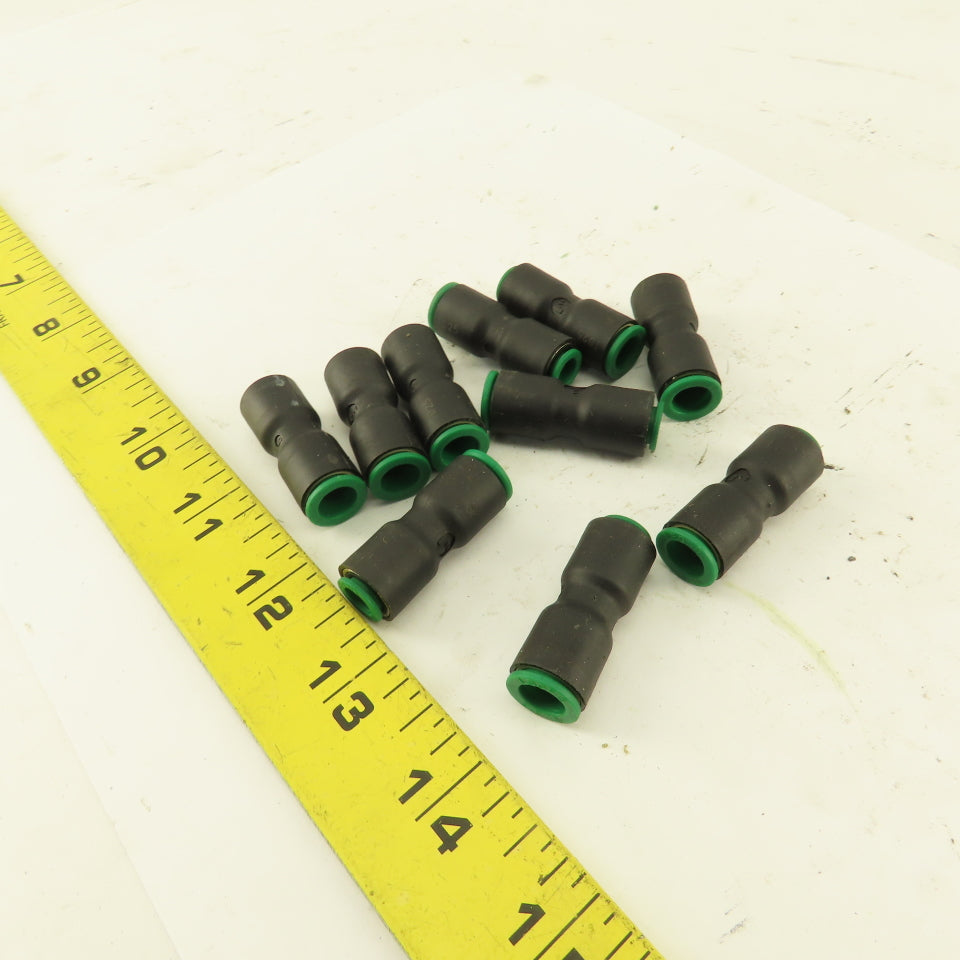 Legris 1/4" Tube x 5/16" Tube Nylon Union Fitting Lot of 10