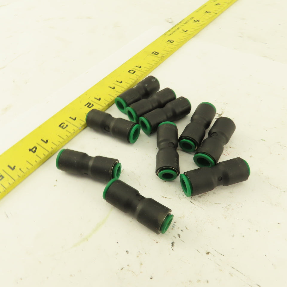 Legris 1/4" Tube x 5/16" Tube Nylon Union Fitting Lot of 10