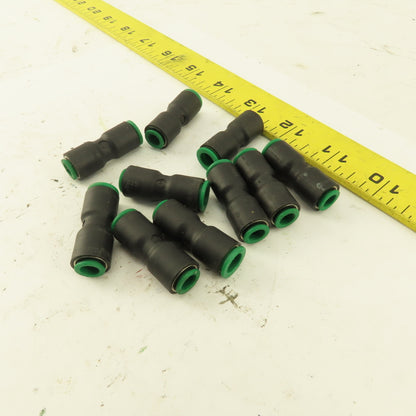 Legris 1/4" Tube x 5/16" Tube Nylon Union Fitting Lot of 10
