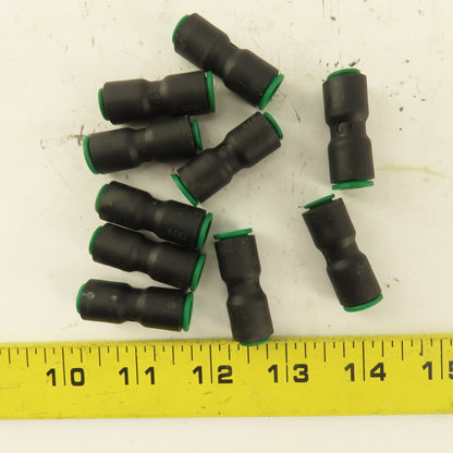 Legris 1/4" Tube x 5/16" Tube Nylon Union Fitting Lot of 10