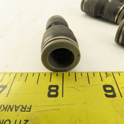 3/8" Tube x 1/2" Tube Nylon Union Fitting Lot of 13