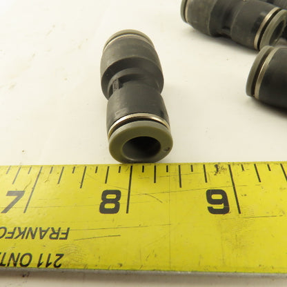 3/8" Tube x 1/2" Tube Nylon Union Fitting Lot of 13