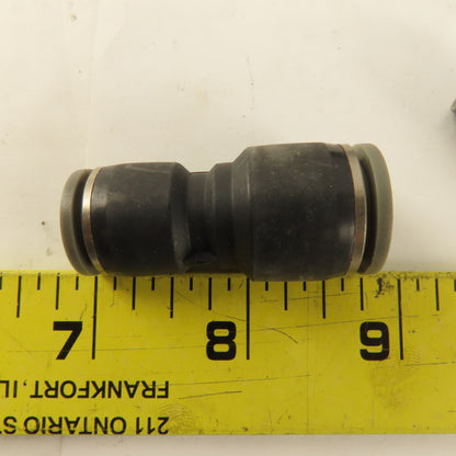 3/8" Tube x 1/2" Tube Nylon Union Fitting Lot of 13