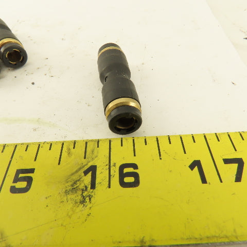 3/16" Tube x 3/16" Tube Nylon Union Fitting Lot of 9
