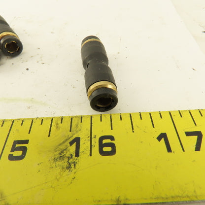 3/16" Tube x 3/16" Tube Nylon Union Fitting Lot of 9
