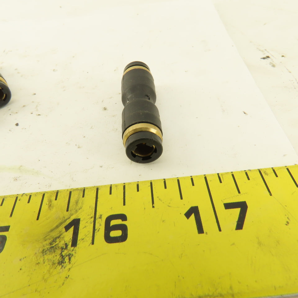 3/16" Tube x 3/16" Tube Nylon Union Fitting Lot of 9
