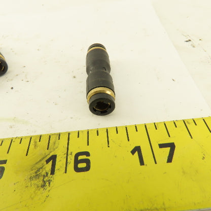 3/16" Tube x 3/16" Tube Nylon Union Fitting Lot of 9