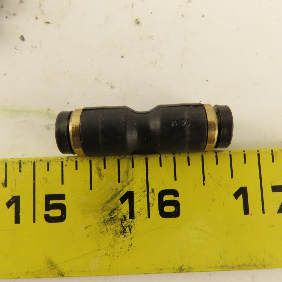 3/16" Tube x 3/16" Tube Nylon Union Fitting Lot of 9