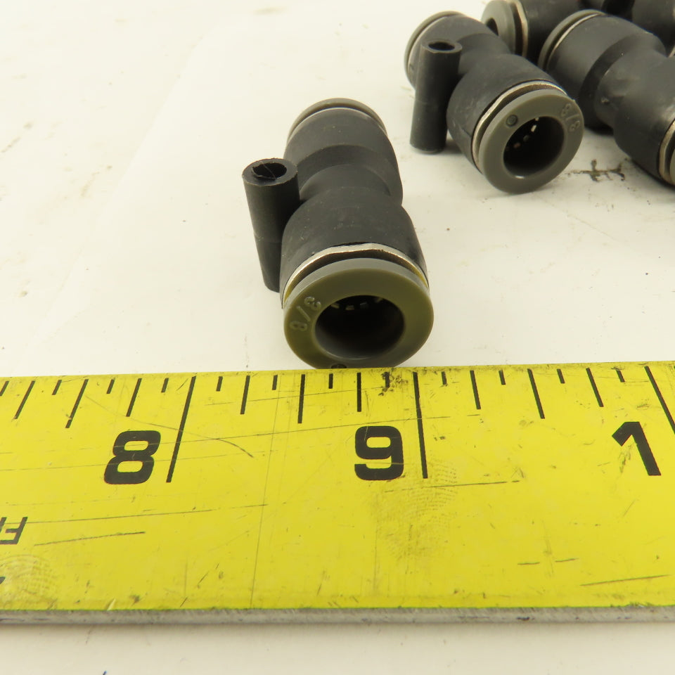 3/8" Tube x 3/8" Tube Nylon Union Fitting Lot of 13