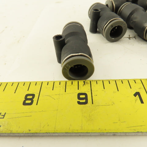 3/8" Tube x 3/8" Tube Nylon Union Fitting Lot of 13