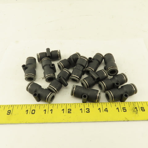 3/8" Tube x 3/8" Tube Nylon Union Fitting Lot of 13