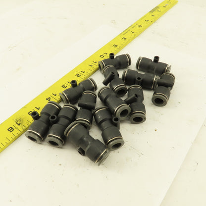3/8" Tube x 3/8" Tube Nylon Union Fitting Lot of 13