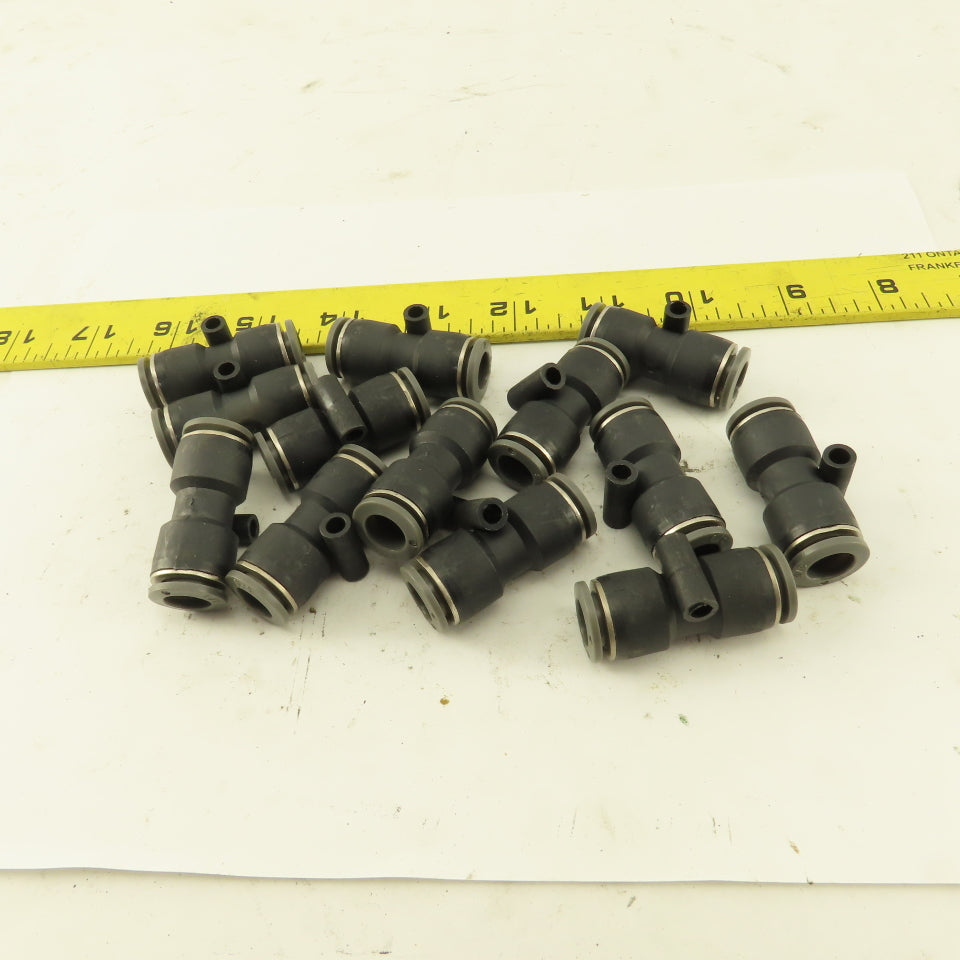 3/8" Tube x 3/8" Tube Nylon Union Fitting Lot of 13