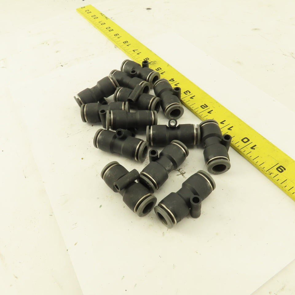3/8" Tube x 3/8" Tube Nylon Union Fitting Lot of 13