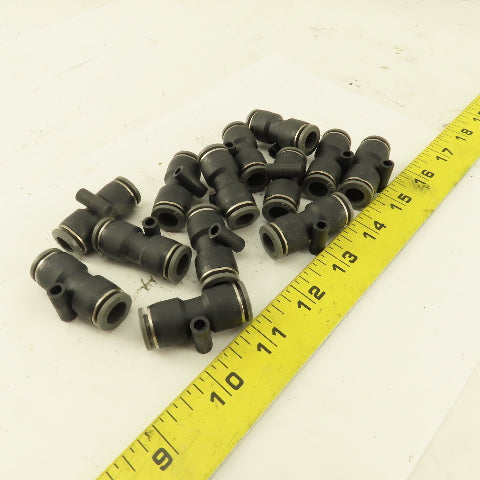 3/8" Tube x 3/8" Tube Nylon Union Fitting Lot of 13