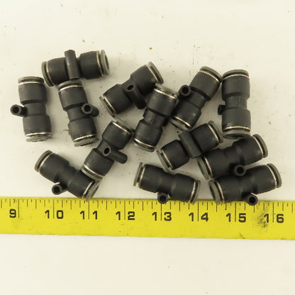 3/8" Tube x 3/8" Tube Nylon Union Fitting Lot of 13