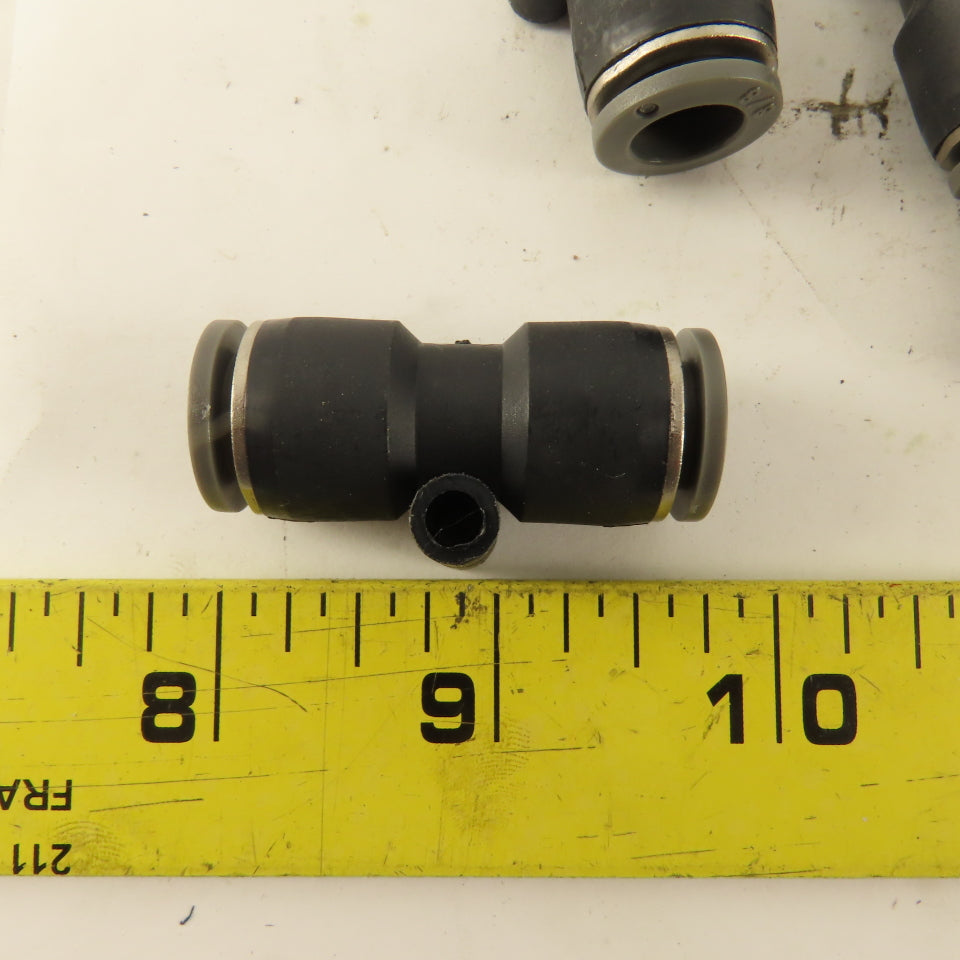 3/8" Tube x 3/8" Tube Nylon Union Fitting Lot of 13