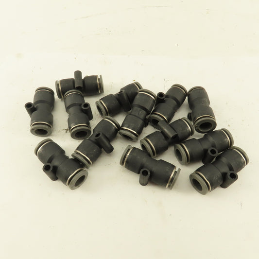 3/8" Tube x 3/8" Tube Nylon Union Fitting Lot of 13