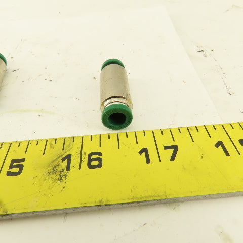 1/4" Tube X 1/4" Tube Brass Union Fitting Lot of 10