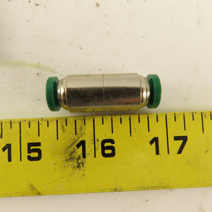 1/4" Tube X 1/4" Tube Brass Union Fitting Lot of 10