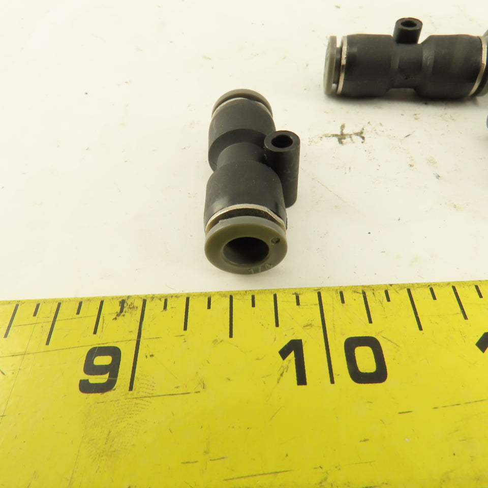 1/4" Tube X 1/4" Tube Nylon Union Fitting Lot of 8