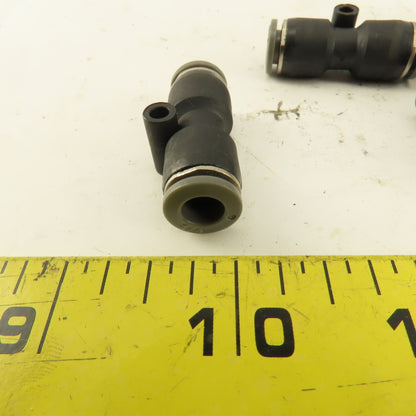 1/4" Tube X 1/4" Tube Nylon Union Fitting Lot of 8