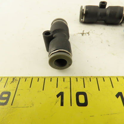 1/4" Tube X 1/4" Tube Nylon Union Fitting Lot of 8