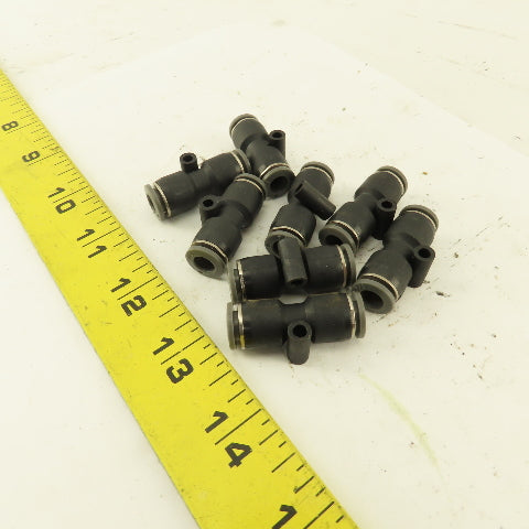 1/4" Tube X 1/4" Tube Nylon Union Fitting Lot of 8