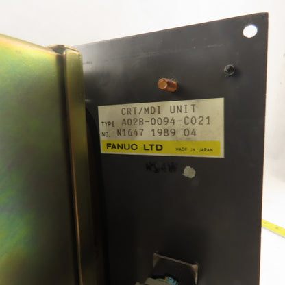 Fanuc A02B-0094-C021 CRT/MDI Computer HMI Operator Controls Keyboard