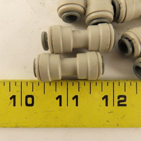 1/4" Tube X 1/4" Tube Nylon Union Fitting Lot of 10