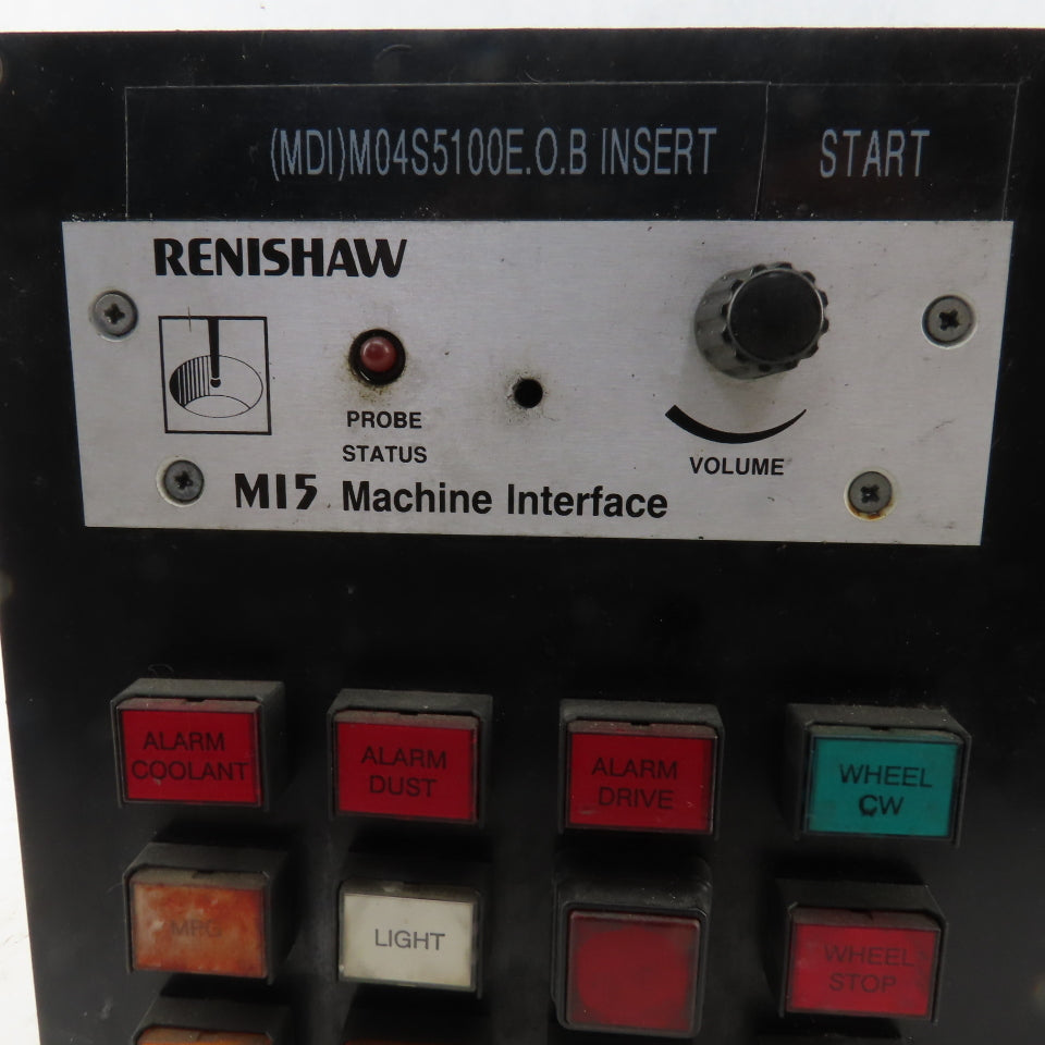 Renishaw M15 Machine Interface Operator Button Assembly Panel