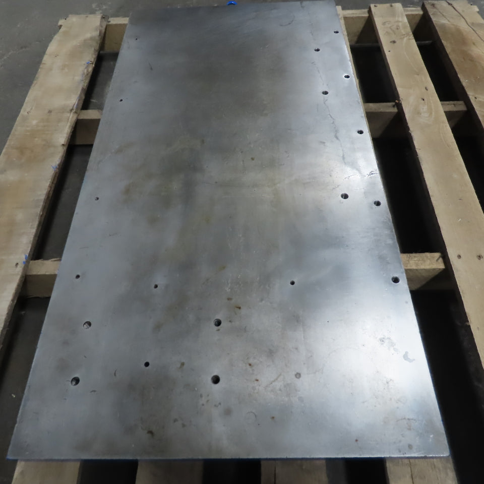 36" x 18" Cast Iron Webbed Layout Assembly Surface Table Top 1" Thick