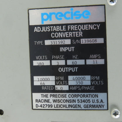 Graseby Volkmann 94007H Adjustable Frequency Drive 380V 3Ph 40,000 RPM @ 350V