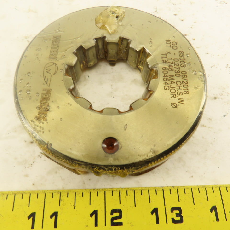 Western Pegasus 10T x 1.746" OD Spline Gear GO Ring Gauge 0.2730" Tol.